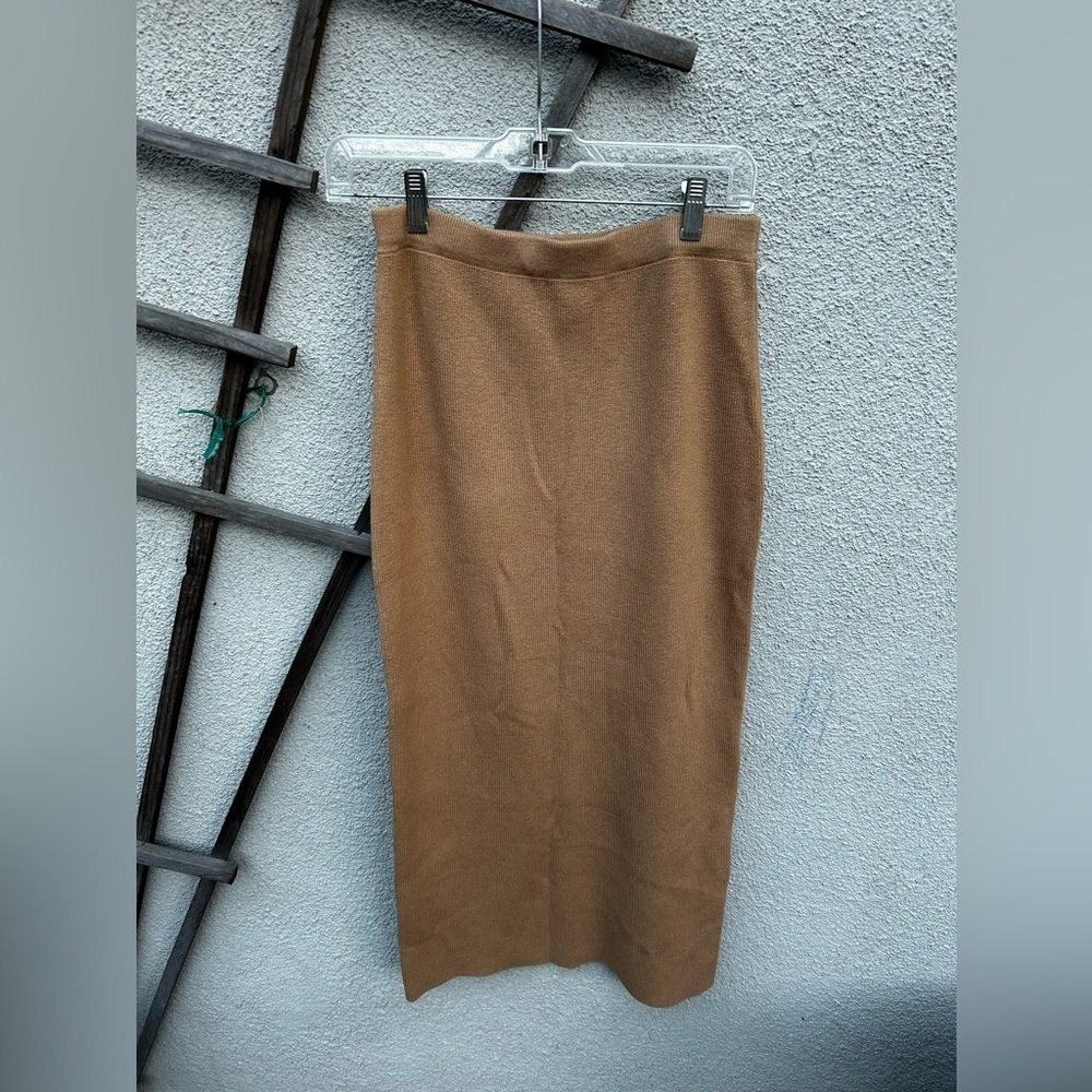 Jenni Kayne Ludlow Skirt Dark Camel - Picture 5 of 11